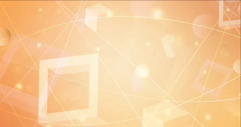 4K looping light orange video sample in rectangular, circular style. 스톡 동영상 156974025