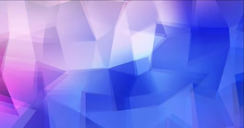 4K looping light pink, blue video with polygonal materials. Video stock 143812767