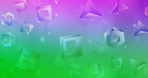 4K looping light pink, green video sample in rectangular style. Stock Footage 154530152