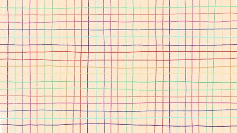 4K Looping pencil color texture grid background. Scribble pencil color anim.. Stock Footage 274462292
