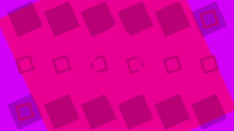4K Looping Rotating Squares Pink Background Видео 108236233