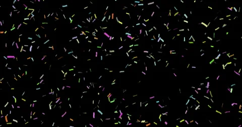 4k looping seamless confetti with black_background Stock Footage 323524018