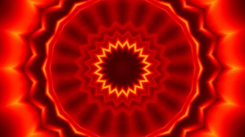 4K Looping sequence of yellow-red star pulsation Stock Footage 47240605