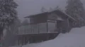 4k Lost wooden building ski resort Wurmberg Harz snow storm 4k or 4k+ Resolution
