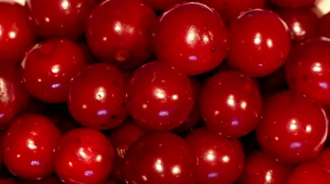 4k – A lot of cherry on plate Stock Footage 55614577