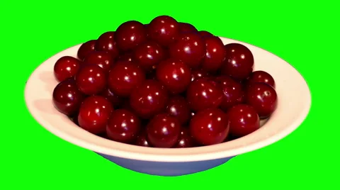 4k – A lot of cherry on plate Stock Footage 56558038