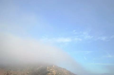 4K Low Cloud Timelapse Over Hiking Trail Stock Footage 45566577