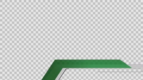 4k Lower Third Title Strap Animation, Angular Green Stock Footage 58250373