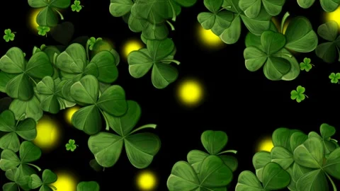 4K Lucky clover Background Stock Footage 265567912