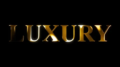 4k luxury text gold effect animation with black screen Stock Footage 263332953
