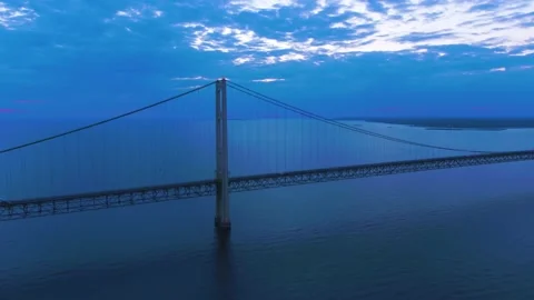 4K Mackinac Bridge 30 4 스톡 동영상 132213675