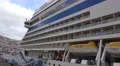 4k Madeira Funchal harbor cruise ship AIDA closeup panning 4k or 4k+ Resolution