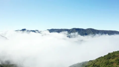 4K Madera drone mountain clouds view Stock-Footage 130725568