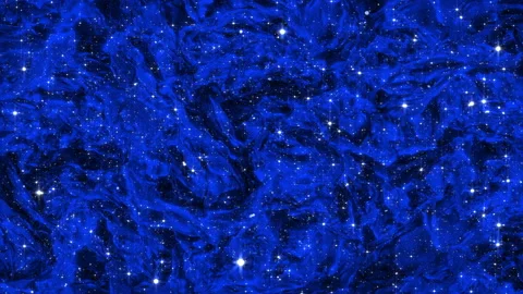 4k Magic Blue Cloth with Particles Video stock 122368268