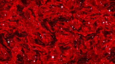 4k Magic Red Cloth with Particles Видео 122367301