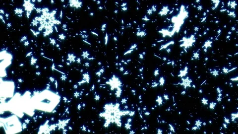 4k Magic Snowflakes Vidéo 144072946
