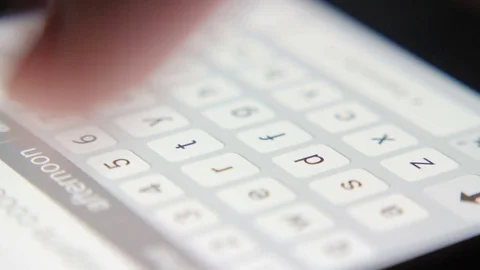 4k, man typing on the phone keypad, macro 1 Stock Footage 71134945
