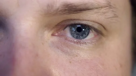 4k Mans Eye Ball 库存影片 40280019