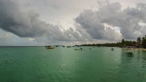 4k Mantanani Island Stock Footage