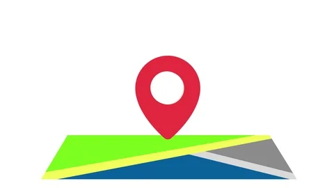 4K Map Pin Icon Animation|Loopable Stock-Footage 108329510