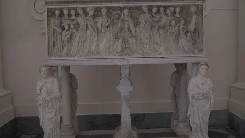 4K Marble Tomb Vertical Pan Video stock 90985849