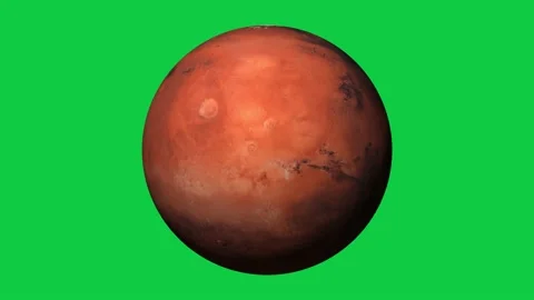4k Mars Green Screen Stock Footage 184417492