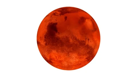 4k mars planet rotation or spinning. Stock Footage 131300578