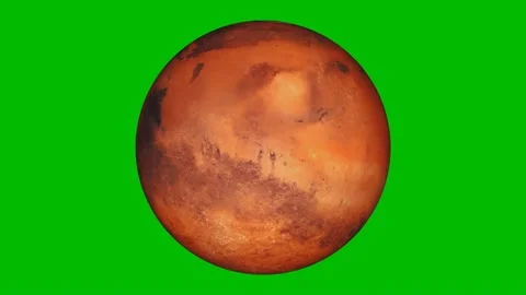 4k mars planet rotation or spinning. Video stock 131445714