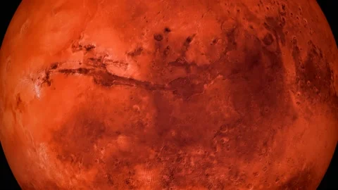 4k mars planet rotation or spinning. Video stock 140628218