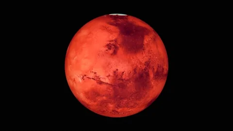 4k mars planet rotation or spinning. Stock Footage 140988190