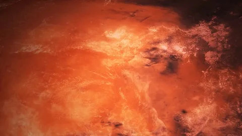 4k Mars Planet Surface Sequences Loop Video stock 94261347