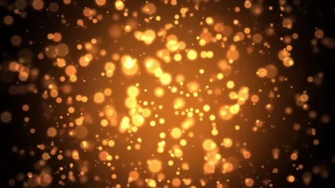 4k Massive Sparkling Bokeh Orange Bubbles Moving Background Stock Footage 313856623