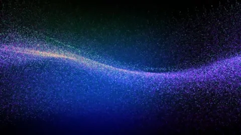 4k Massive Tiny Particles Dense Waves Waving Animation Background Stock-Footage 301570261