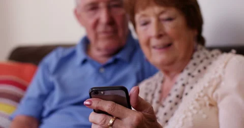4k, Mature couple keeping up with the technology. Stock Footage 67221651