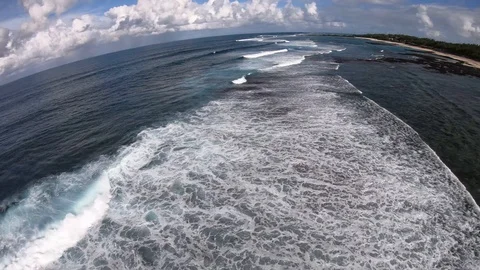4K Mauritius Waves Stock Footage 118307099