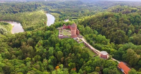 4K - Medieval castle Stock Footage 56500893