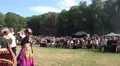 4k Medieval pageant event in wonderful forest park area 4k or 4k+ Resolution