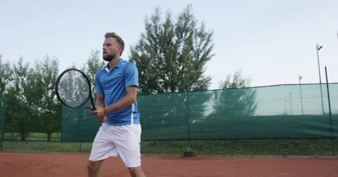 4K Medium Shot Of Two Handed Backhand Stock Footage 61011807