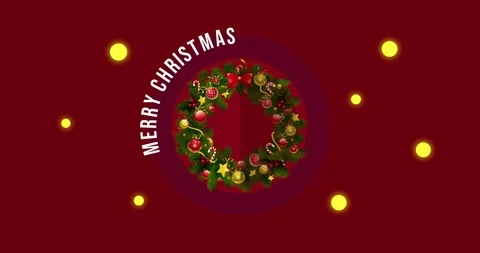4K Merry Christmas Animation |Loopable Stock Footage 112452317