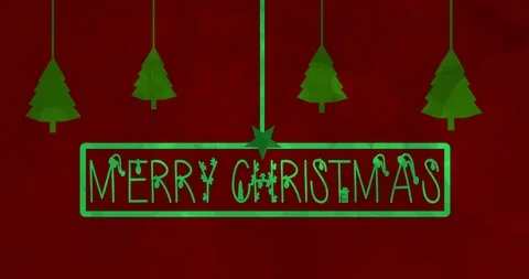 4K Merry Christmas Animation - Loopable Stock Footage 115523343