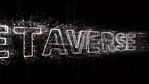 4k Metaverse word,Software as a Service,Matrix binary computer code text. Video stock 165483921