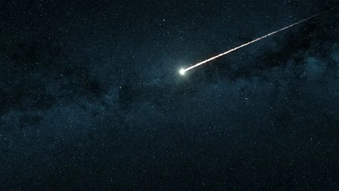 4k Meteor Falling Stock Footage 142217303