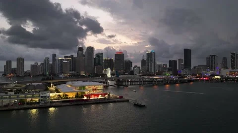 4K Miami aerial Hyperlapse 库存影片 196267067