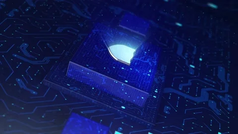 4K Microchip CPU Processor Turning On (loopable) Stock Footage 149476816
