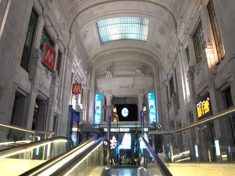 4k Milan Centrale Station Stock Footage 77375295