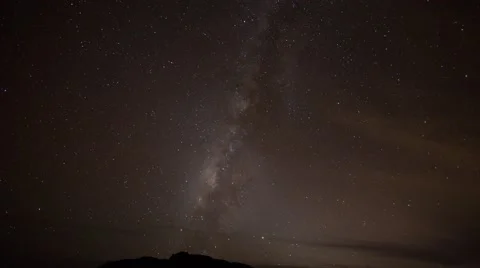 4k Milky way Time-lapse Photography inside volcano crater at Hawaii Stock-Footage 44200674