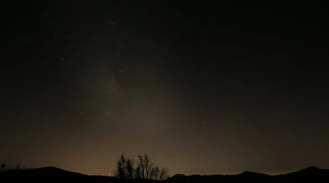 4K Milkyway Timelapse 08 Mountain Stock Footage