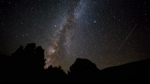 4k Milkyway timelapse with clouds moving into dawn Stock Footage 51956248