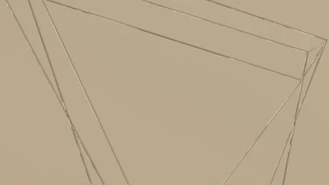 4k Minimal luxury motion background. Triangles metal gold lines. Stock Footage 139601112
