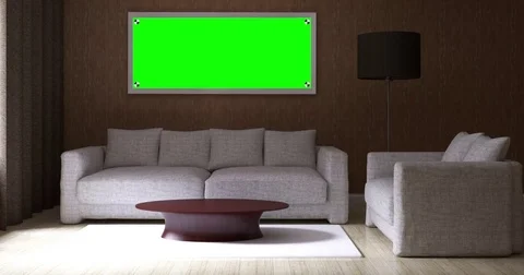 4k. Minimalism style interior Stock Footage 73132802